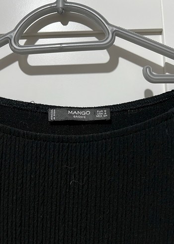 s Beden Mango Siyah Mini Kadın Günlük Elbise