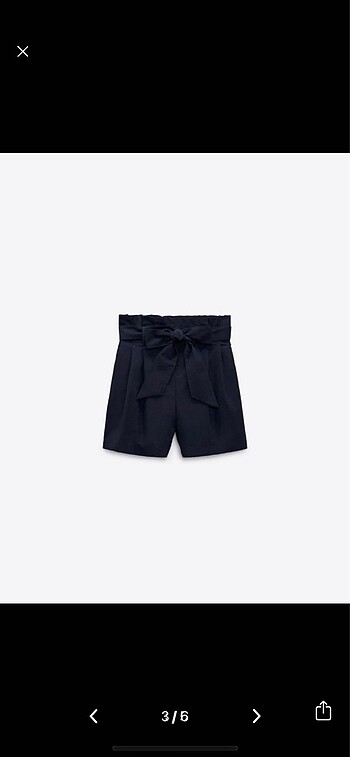 xs Beden Zara şort