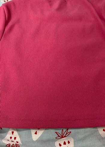 Kız Çocuk Pembe Kısa Kollu Tişört - Görsel 3