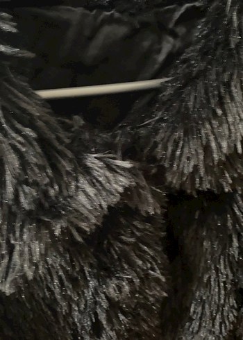 Siyah Midi Kadın Kürk Ceket - Görsel 3