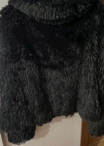 Siyah Midi Kadın Kürk Ceket - Görsel 4