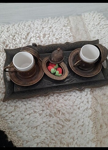 Kahve fincanı bakır 