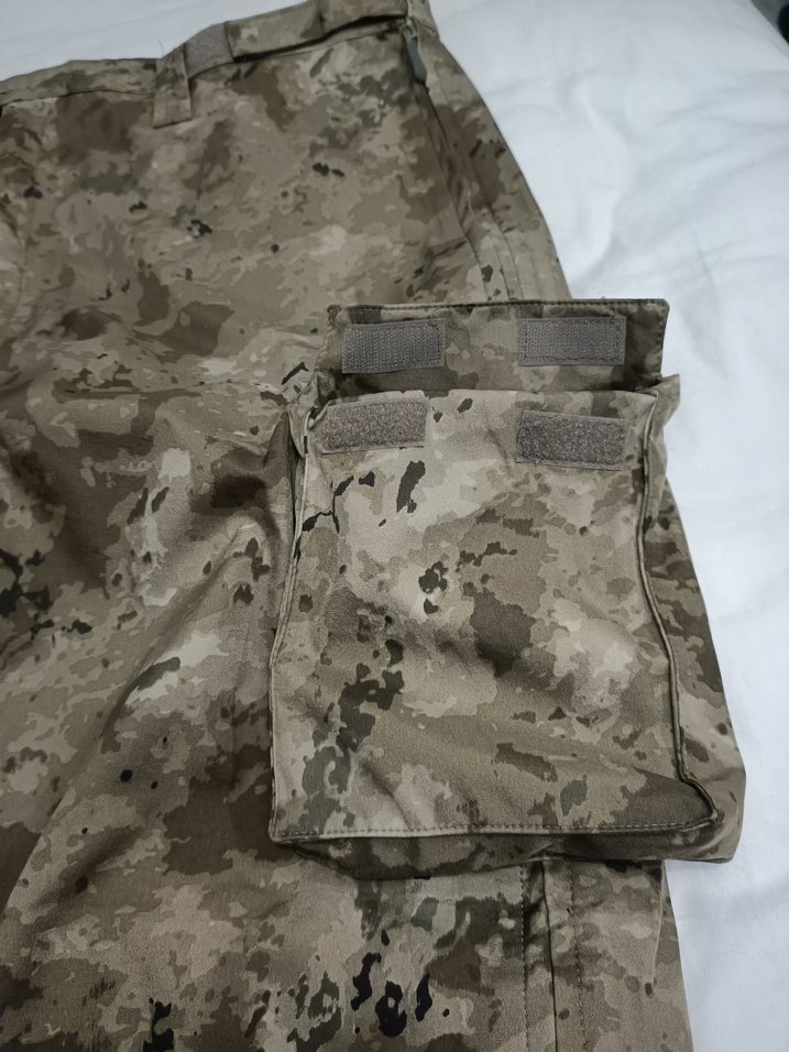 Kahverengi Kamuflajlı Bol Kesim Erkek Pantolon - Görsel 4