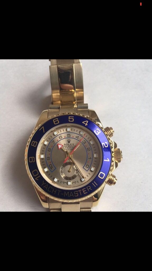 Diğer Bağlantı bilezikli yuvarlak altın renkli rolex analog saat#otoma