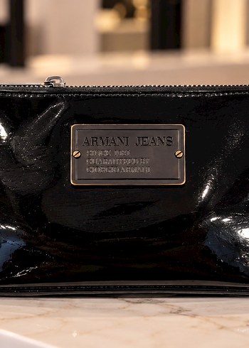 Armani Jeans Siyah Rugan Cuzdan Bursa Exclusive Collectionaldm