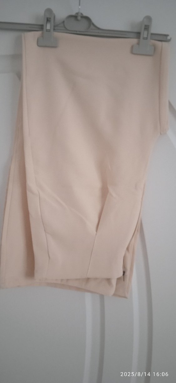 Bej Kadın Kumaş Pantolon - Görsel 3