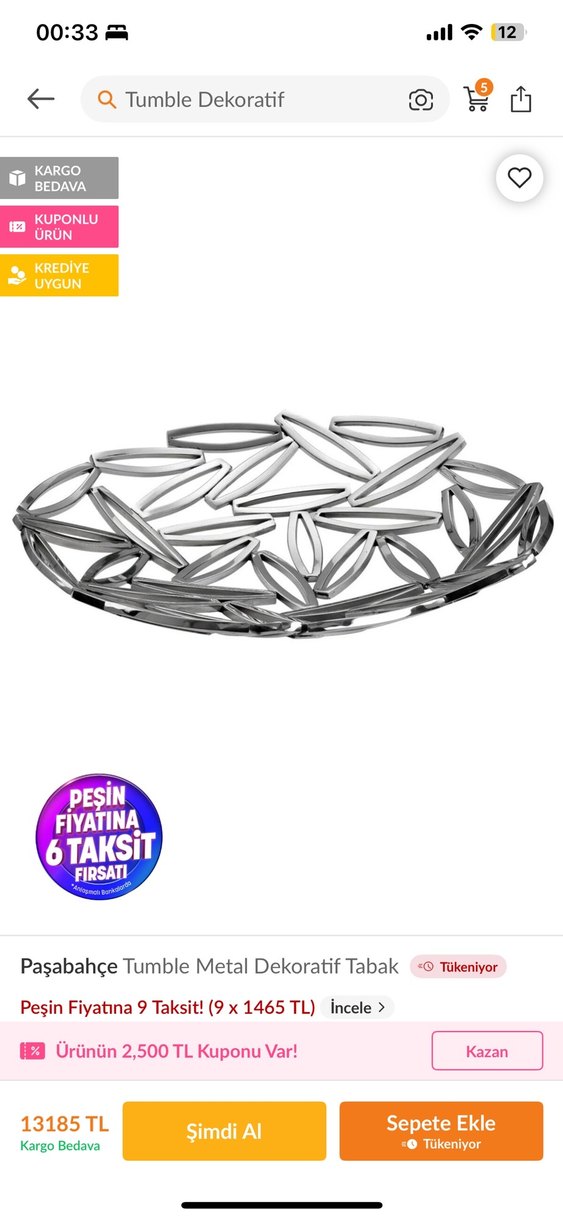 Bej Bohem Minimalist Boncuklu Broş - Görsel 3