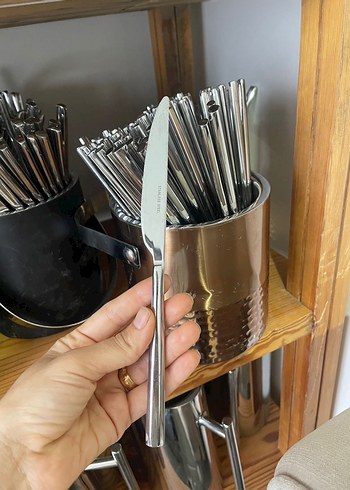 Gri Paslanmaz Çelik Bıçak Seti - Görsel 2