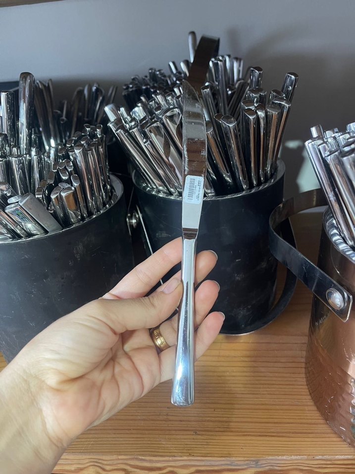 Gri Paslanmaz Çelik Bıçak Seti - Görsel 4