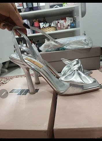 Elle Elle Shoes lame topuklu ayakkabı 11 cm.