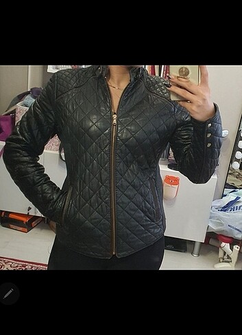 derimod hakiki deri kadın deri ceket - Görsel 5