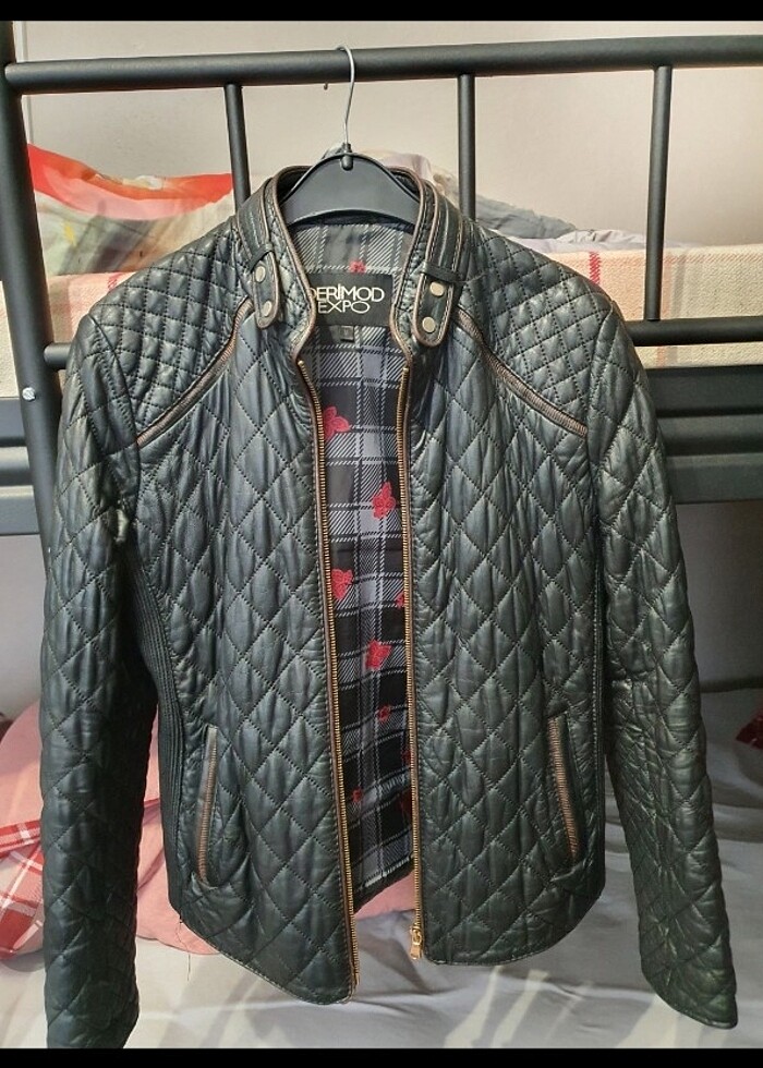 derimod hakiki deri kadın deri ceket - Görsel 3