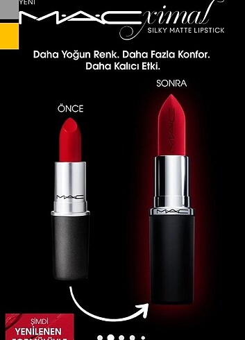  Beden bordo Renk MAC macximal matte lipstick ruj 650 Soar rengi yeni seri
