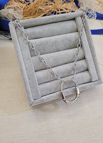 Tiffany&Co Çelik Tiffany taşlı silver kolye 