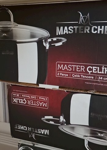 Diğer MasterChef 2 Parça 28 cm Çelik Tencere Seti
