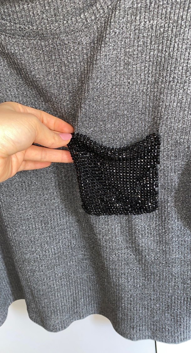 Gri  Tişörtü Kısa Kollu - Görsel 2