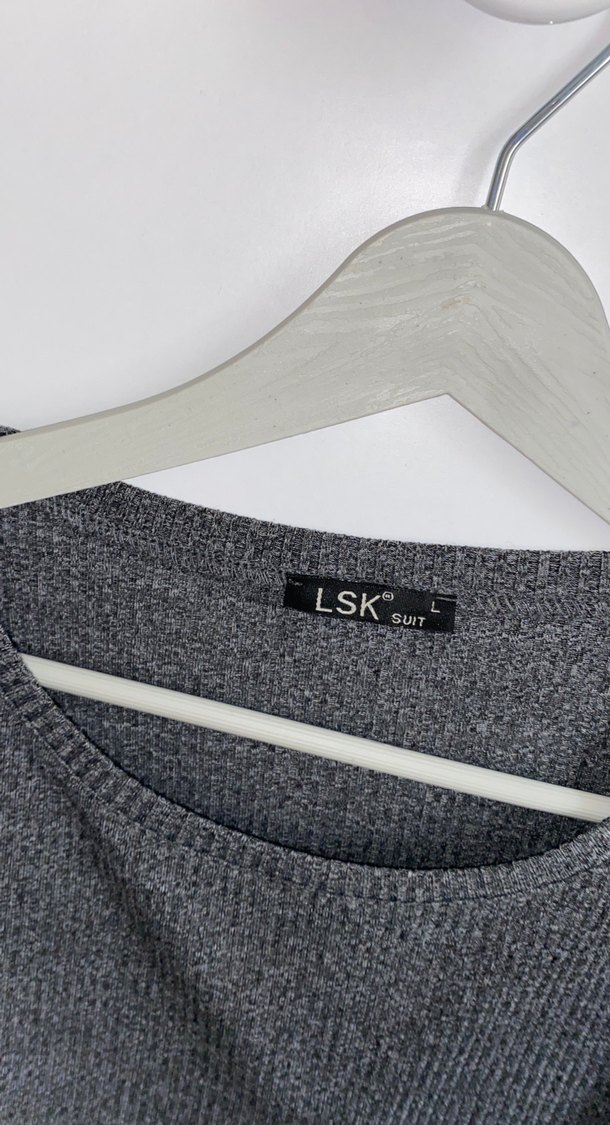 Gri  Tişörtü Kısa Kollu - Görsel 4