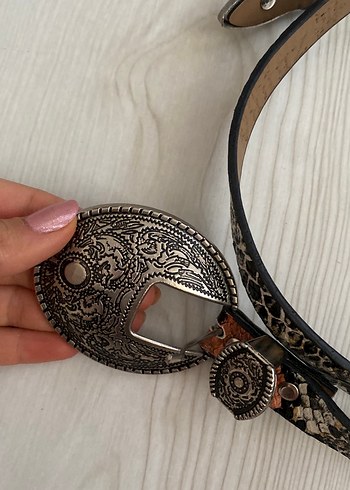 2 tane Bohem Tarzı Deri Kemer - Görsel 3