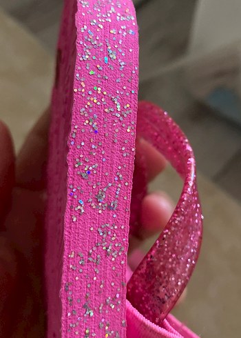 16 Beden pembe Renk Kız Çocuk Pembe Kürklü Terlik 1 yaşa uygun