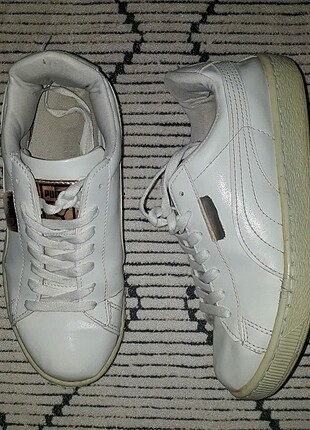Beyaz Puma spor ayakkabı sneaker 