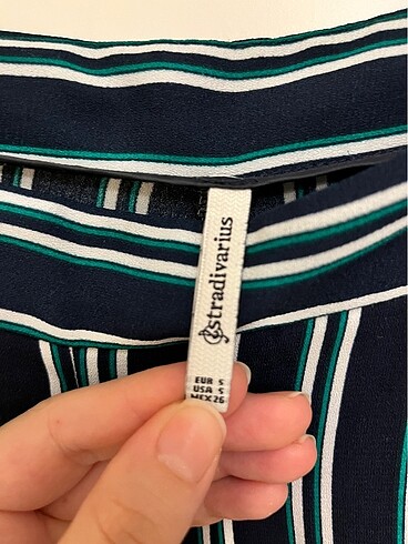 s Beden lacivert Renk Stradivarius kumaş pantolon