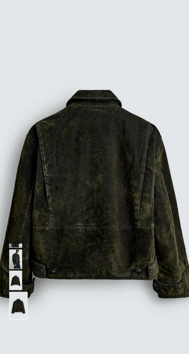 ZARA ERKEK KADİFE CEKET - Görsel 5