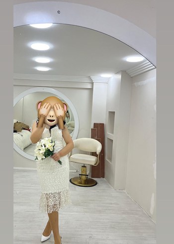 V Yaka Kolsuz Denizkızı nikahlık nişanlık - Görsel 5