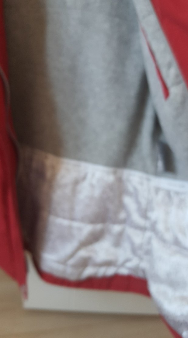 Kürk Detaylı Kırmızı Kadın Kışlık Mont - Görsel 3