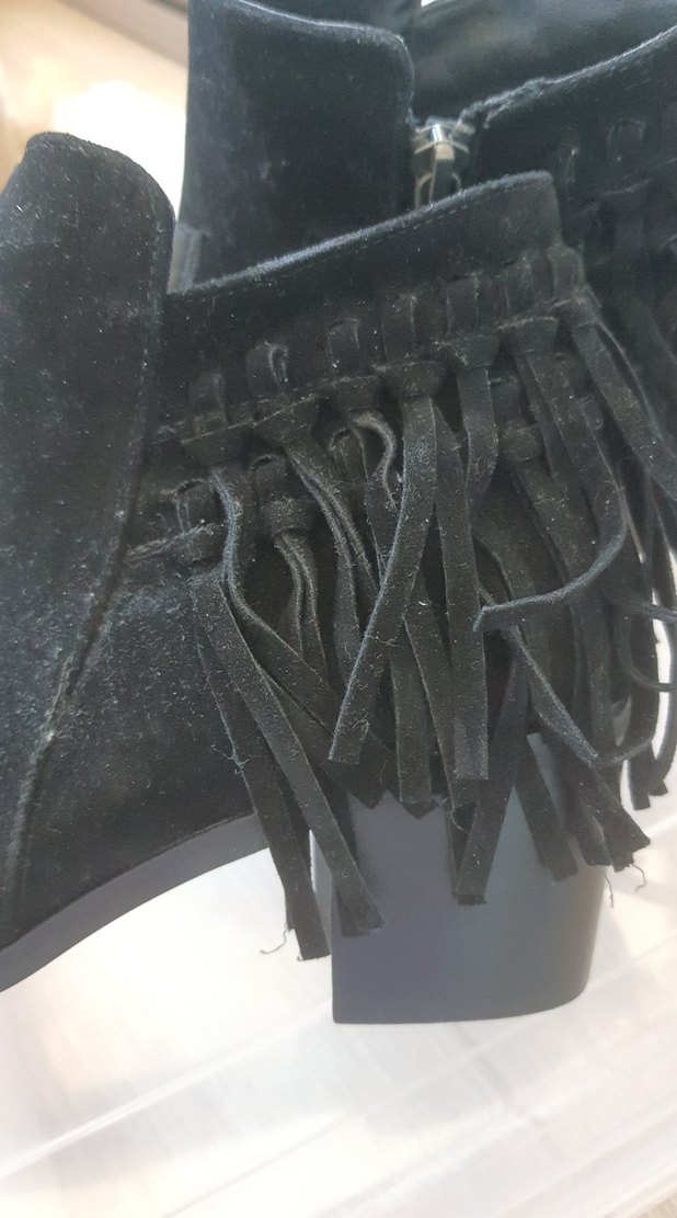 Siyah Süet Püsküllü Kadın Bot - Görsel 3