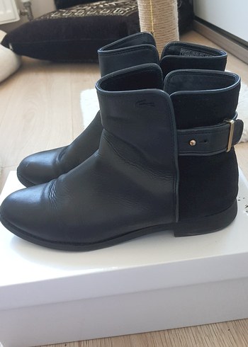 Siyah Deri Tokalı Kadın Bot - Görsel 5