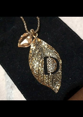 Zincir Detaylı Altın Renk Uzun Kolye - Görsel 2