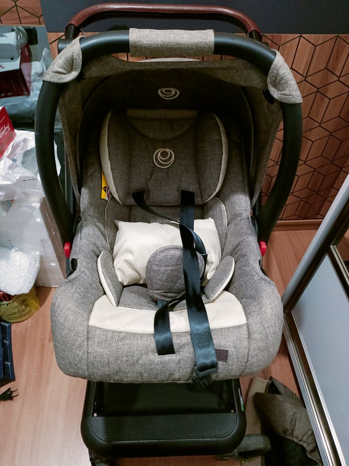 Kahverengi  elele Allroad 3 Travel Sistem Bebek arabası - Görsel 4