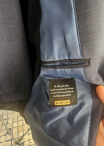 Lacivert Desenli Takım Elbise - Görsel 2