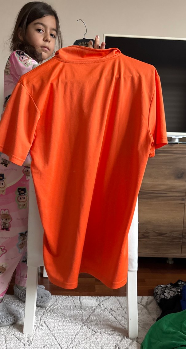 Turuncu Düğmeli Erkek Polo Tişört - Görsel 2