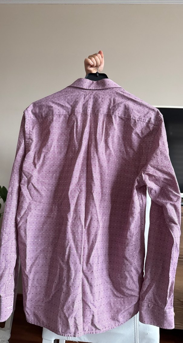 Pembe Uzun Kollu Erkek Gömlek - Görsel 2