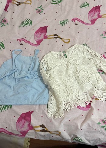 Dantel Detaylı Beyaz Uzun Kollu Bluz - Görsel 2