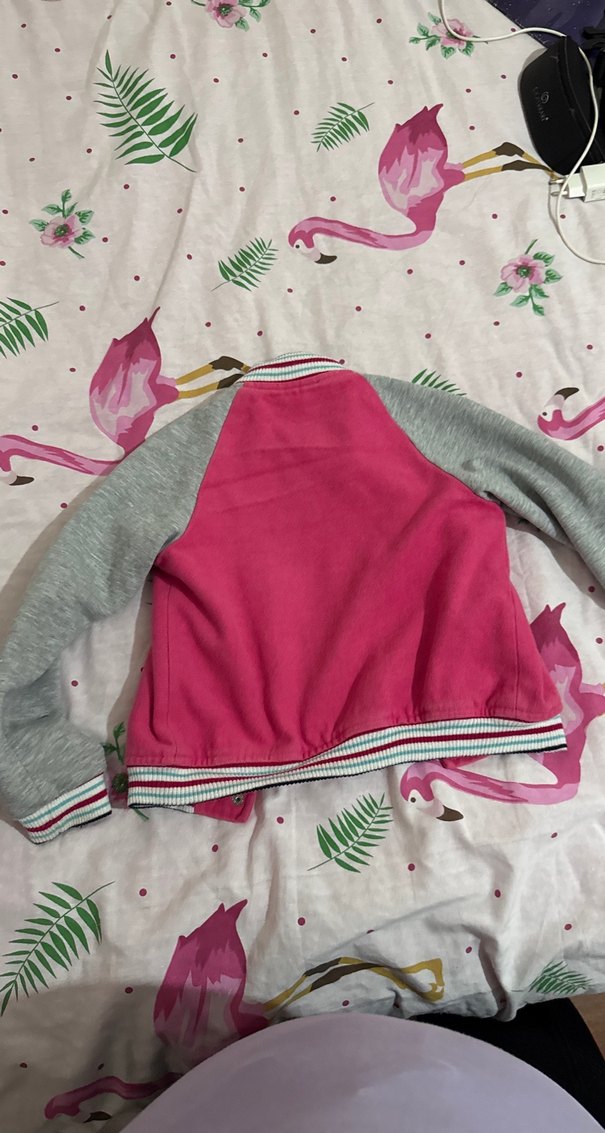 Renkli Düğmeli Kız Çocuk Pembesi Ceket - Görsel 2