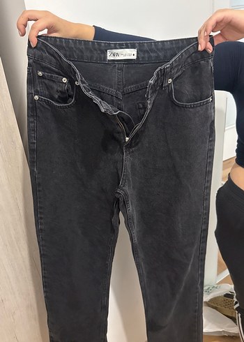 Zara Siyah Denim Jean