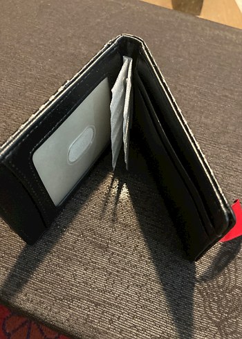 Gri Deri Fermuarlı Erkek Cüzdanı yurtdışı ürün
