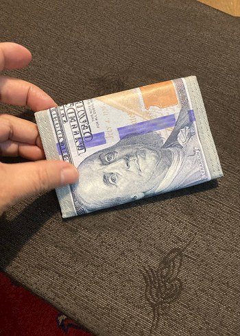 Bej Gri Baskılı Vintage Erkek Cüzdanı - Görsel 8