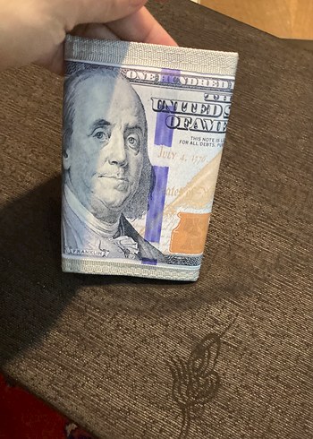 Bej Gri Baskılı Vintage Erkek Cüzdanı - Görsel 9