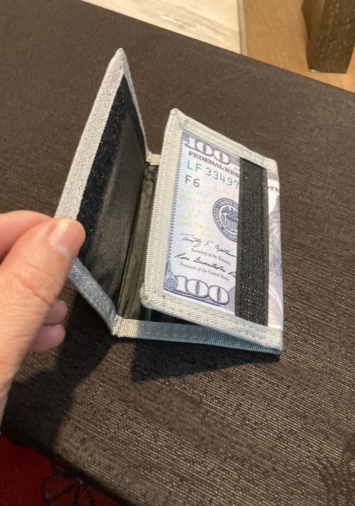 Bej Gri Baskılı Vintage Erkek Cüzdanı - Görsel 3