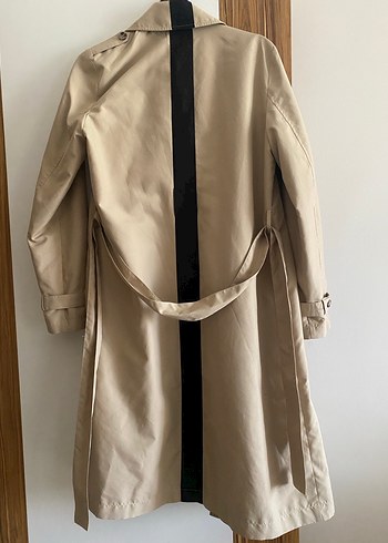 Bej Uzun Trençkot - Görsel 4