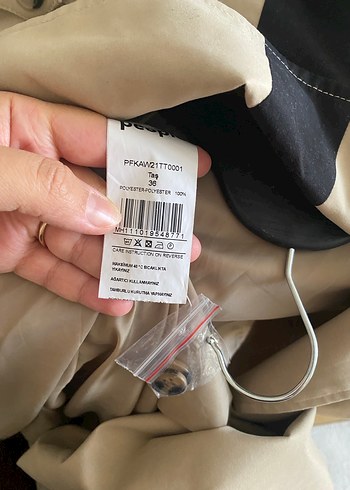 Bej Uzun Trençkot - Görsel 6