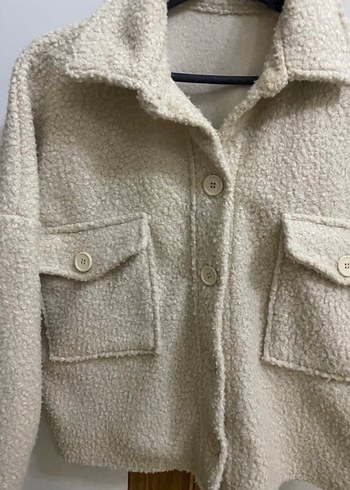 Bej buklet ceket - Görsel 2