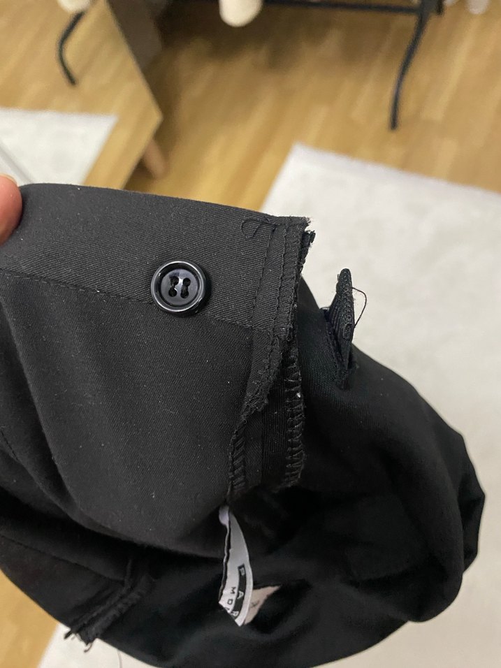 Siyah Hamile Pantolonu, Normal Boy, Rahat Kalıp - Görsel 3