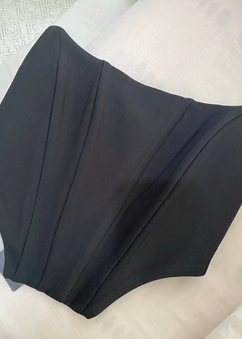 Kadın Siyah Pilili Strappy Bustiyer