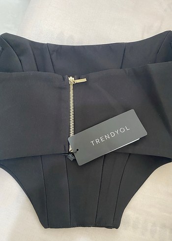 Trendyol & Milla Kadın Siyah Pilili Strappy Bustiyer