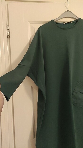 m Beden yeşil Renk Oversize tunik