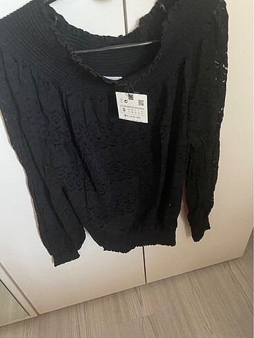 Zara siyah bluz yeni etiketli